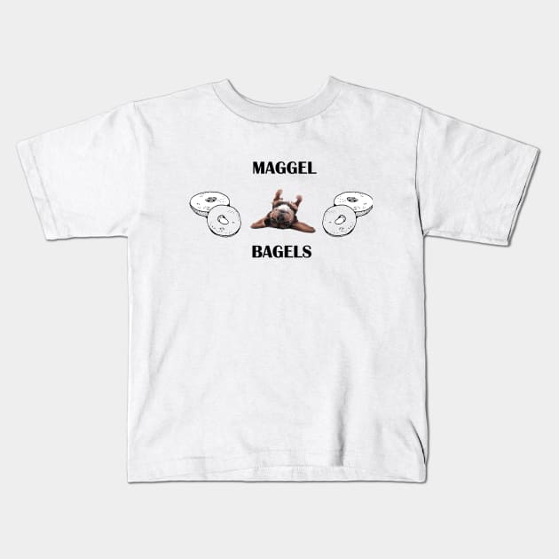 Maggel Bagels Kids T-Shirt by JohnMiniaci